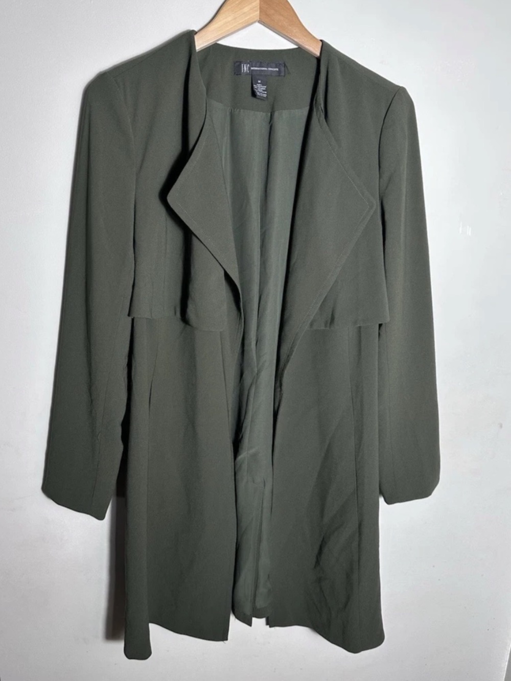 INC International Concepts Women's Green and Khaki Coat, Size XS